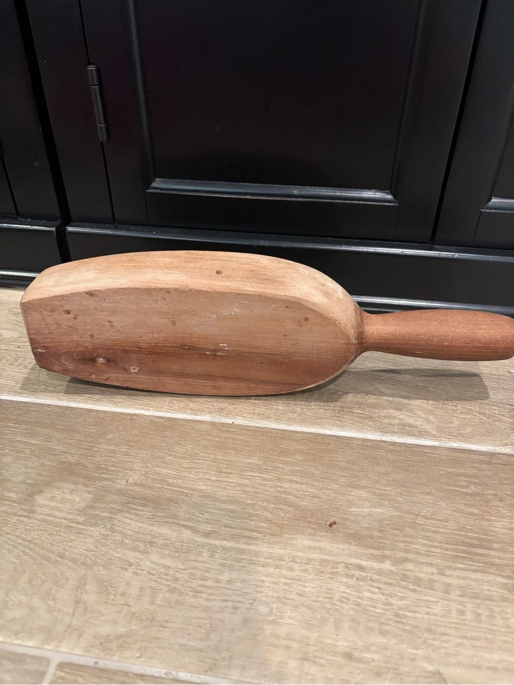 Antique Wood Mid-Autumn Moon Cake Mold Festival Harvest Fall Handcarved